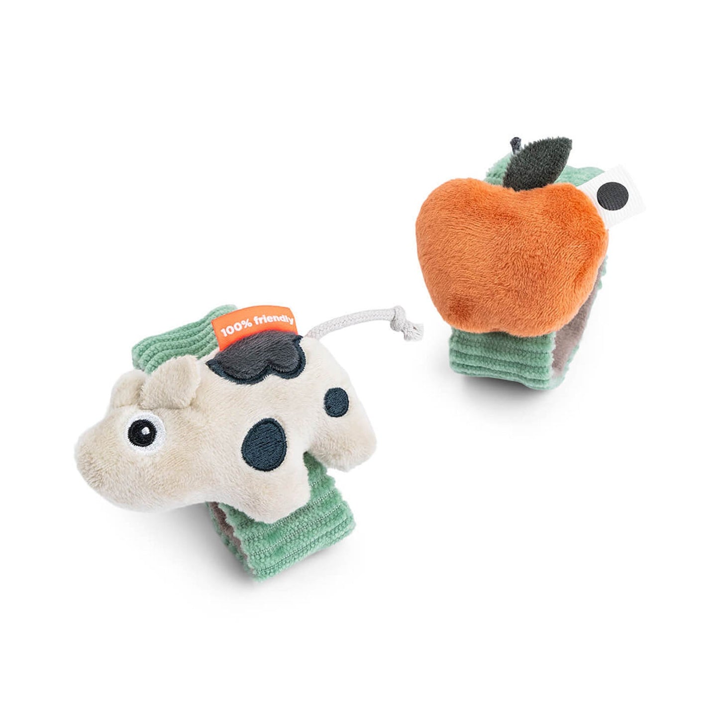 Done By Deer Wrist rattle set 2pack Dotti Green