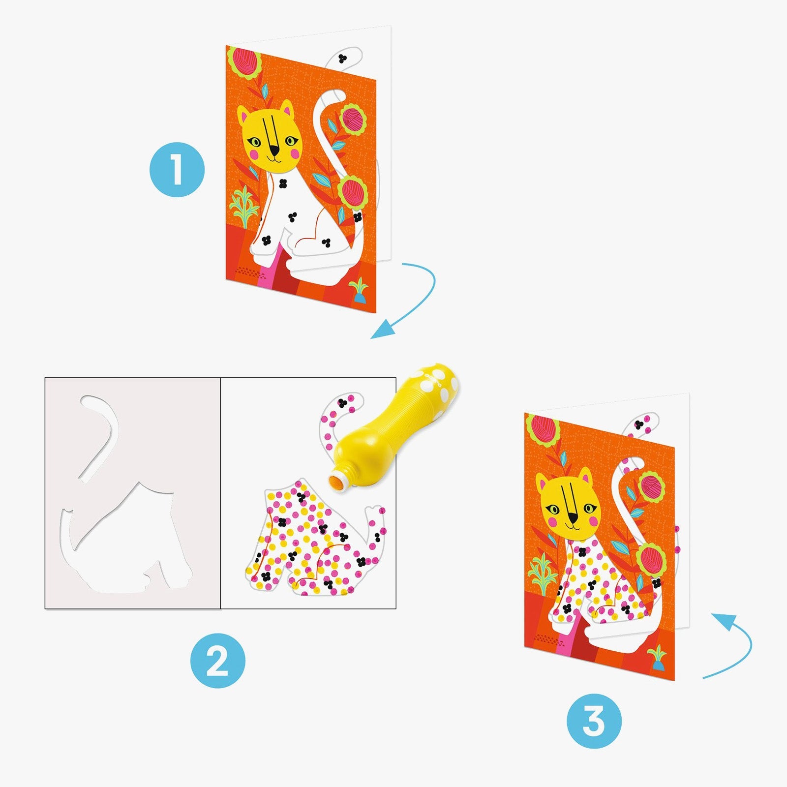 Djeco All about the dots art kit