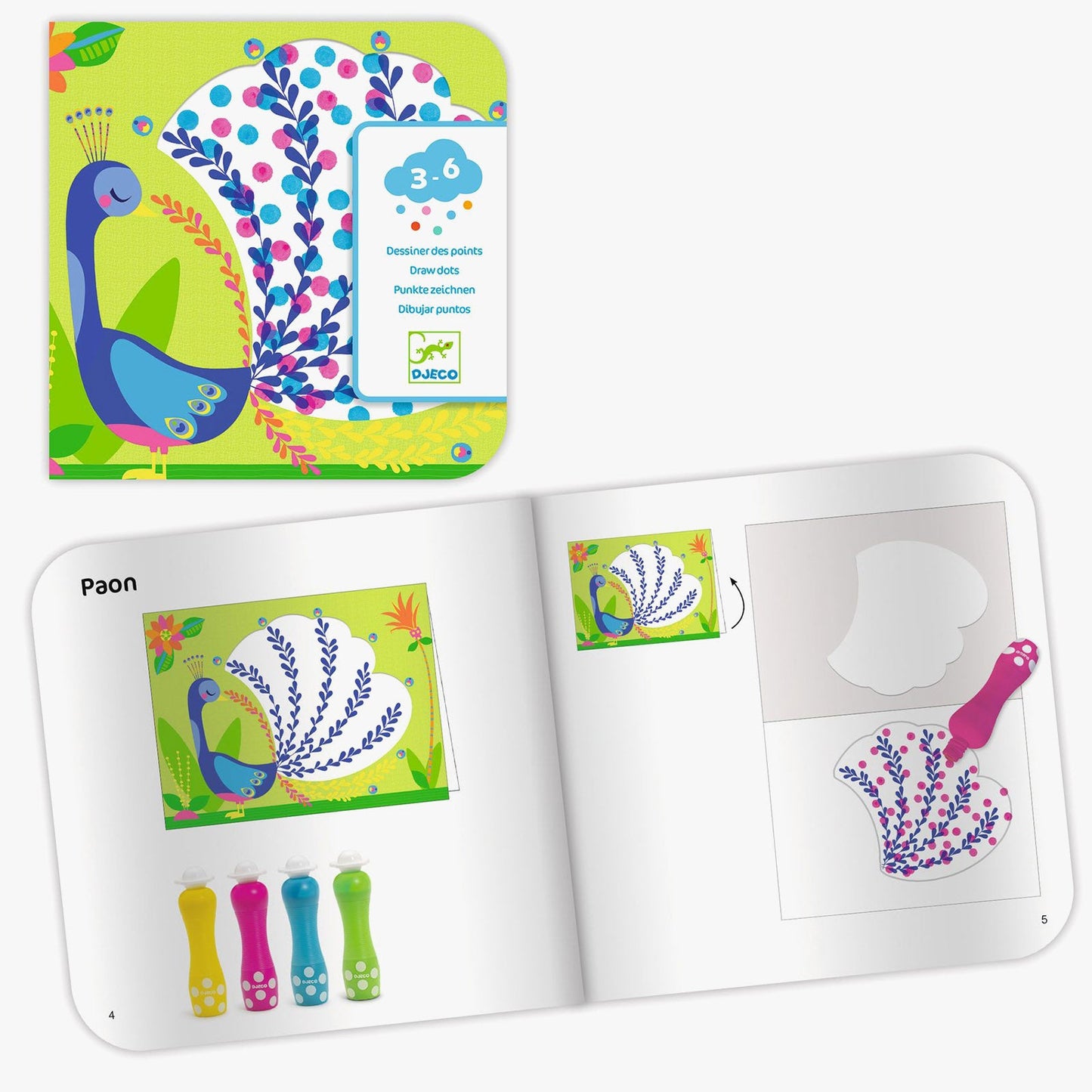 Djeco All about the dots art kit