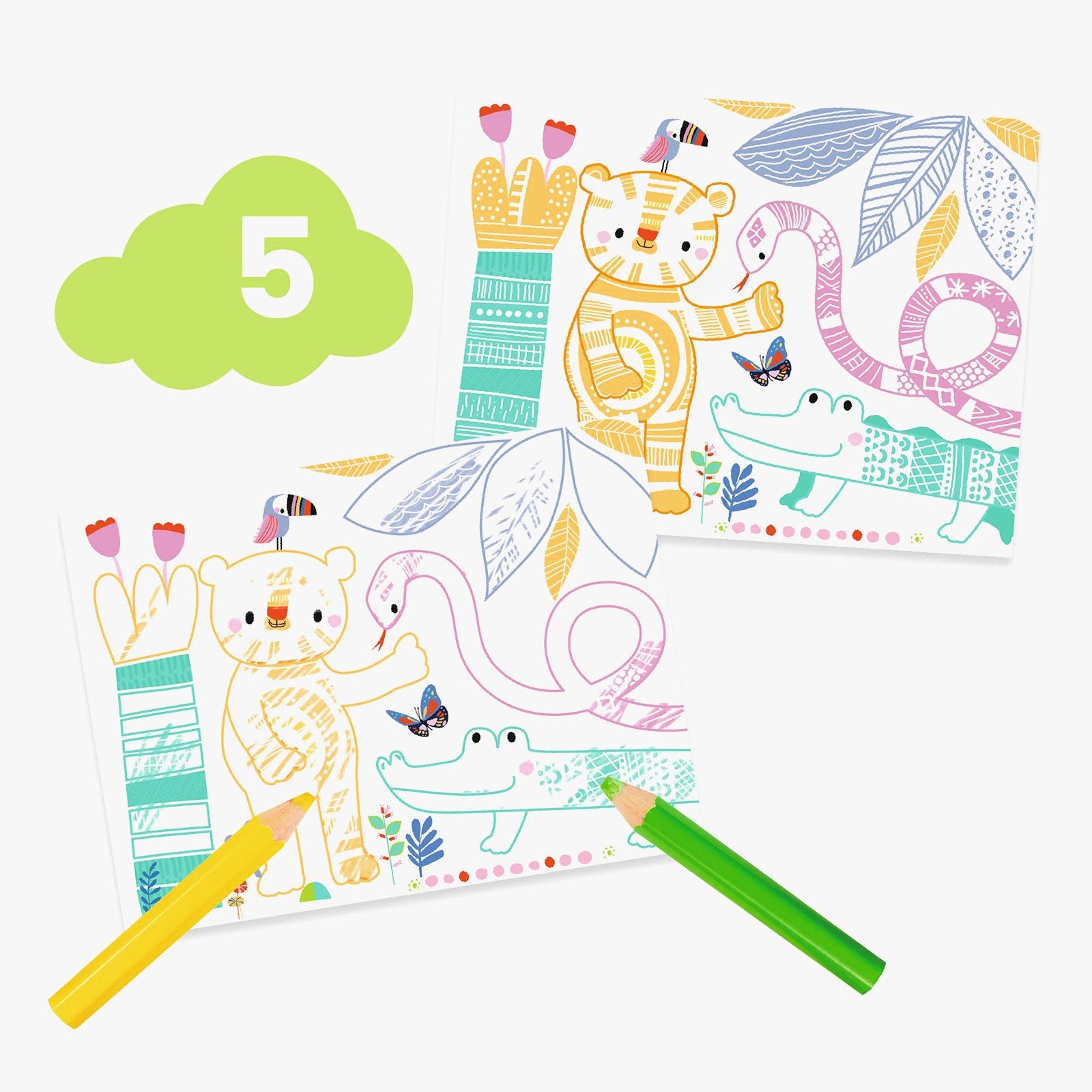 Djeco 6 Crafts Activity Pack The Mouse and His Friends