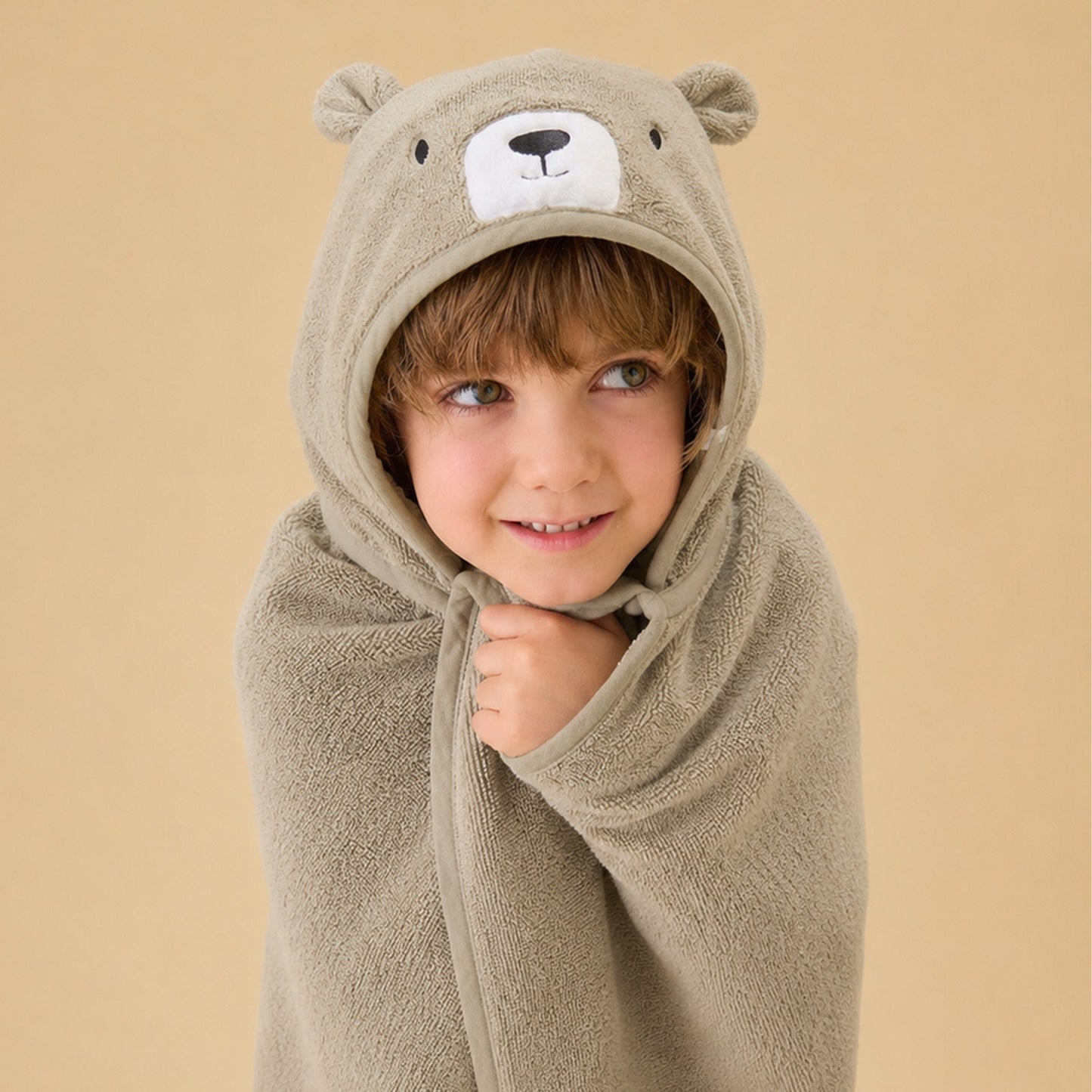 Bear Baby & Kids Hooded Bath Towel
