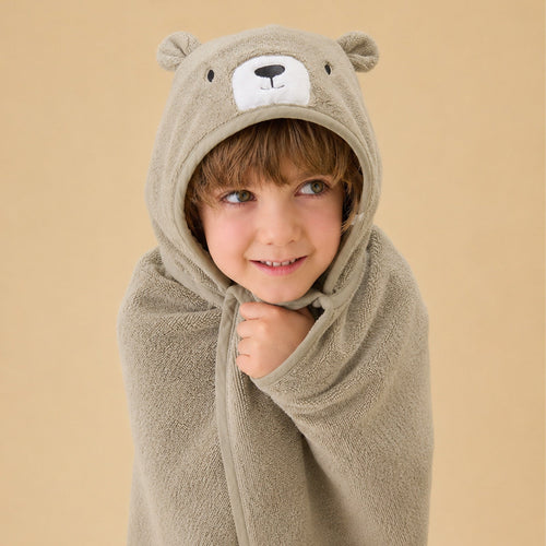 Bear Baby & Kids Hooded Bath Towel