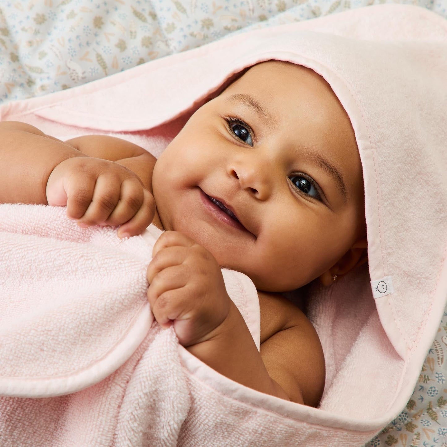 Baby Hooded Bath Towel - Blush