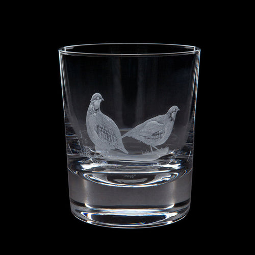 Dartington Crystal Hand Engraved Game Partridge Tumbler