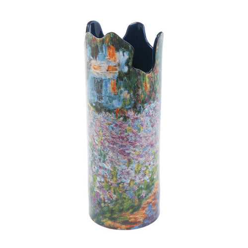 Dartington Crystal Monet - Irises in Garden Vase
