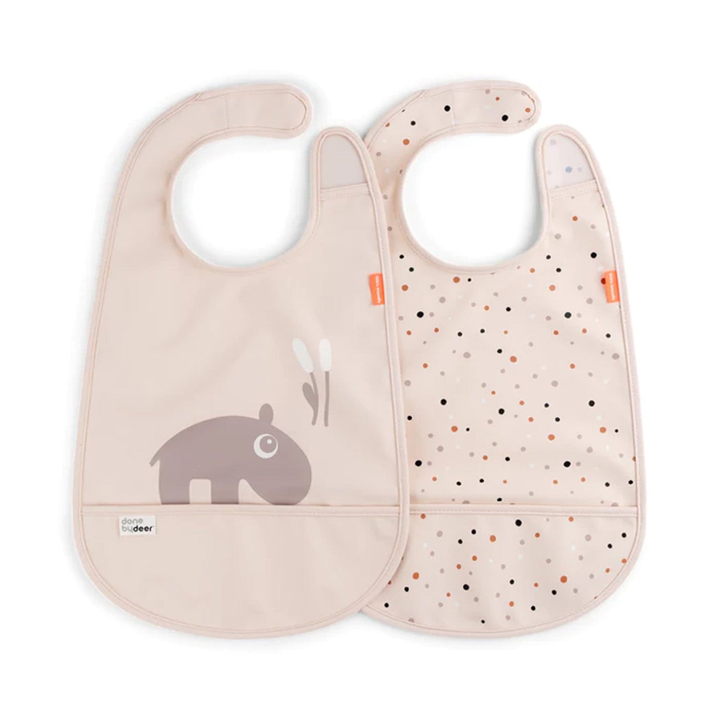 Done by Deer Velcro Bib 2 Pack