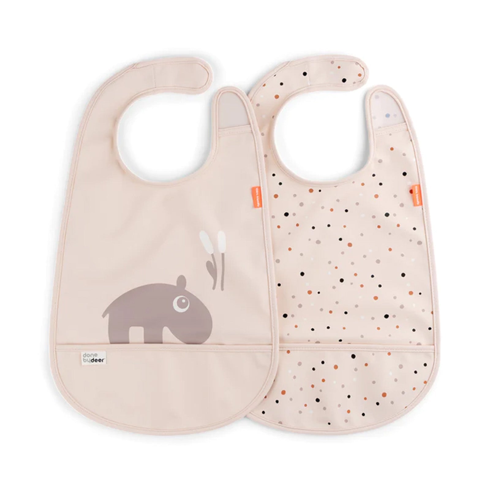 Done by Deer Velcro Bib 2 Pack