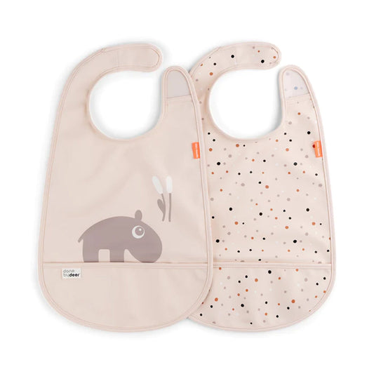 Done by Deer Velcro Bib 2 Pack