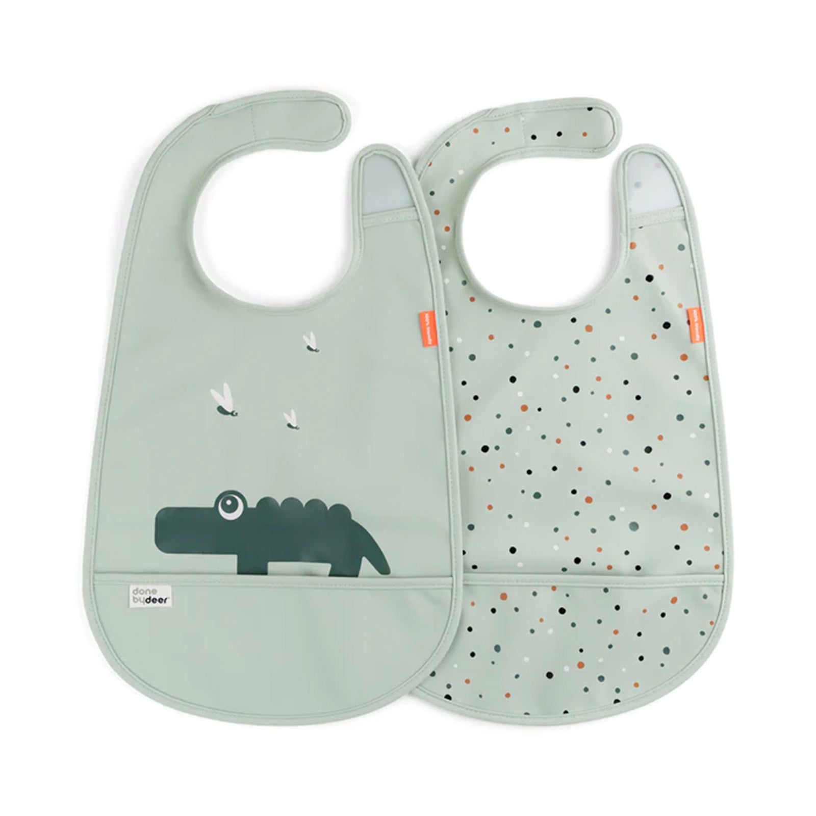 Done by Deer Velcro Bib 2 Pack