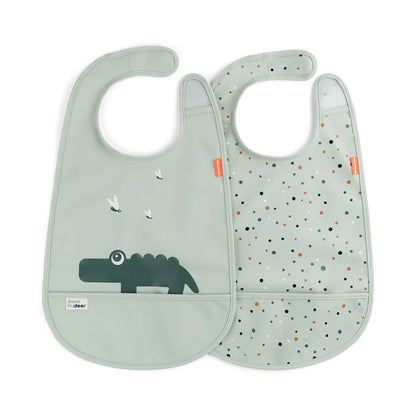 Done by Deer Velcro Bib 2 Pack