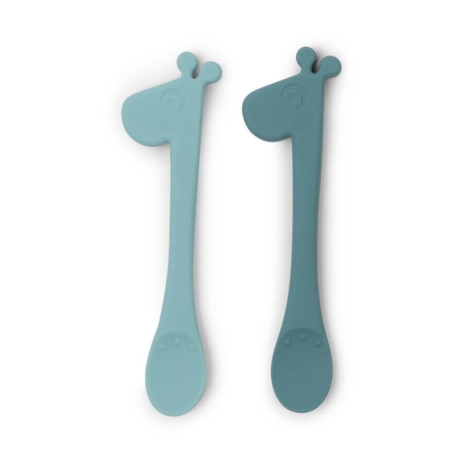 Done by Deer Silicone Raffi Feeding Spoon 2 Pack