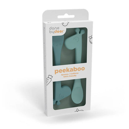 Done by Deer Silicone Raffi Feeding Spoon 2 Pack