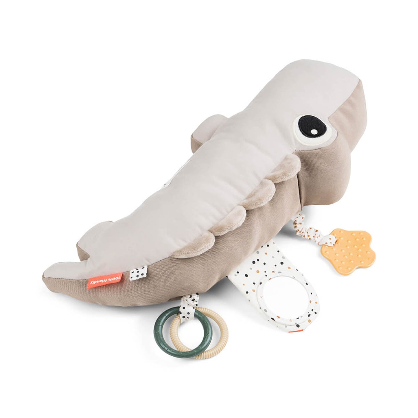 Done by Deer Tummy Time Croco Toy - Sand