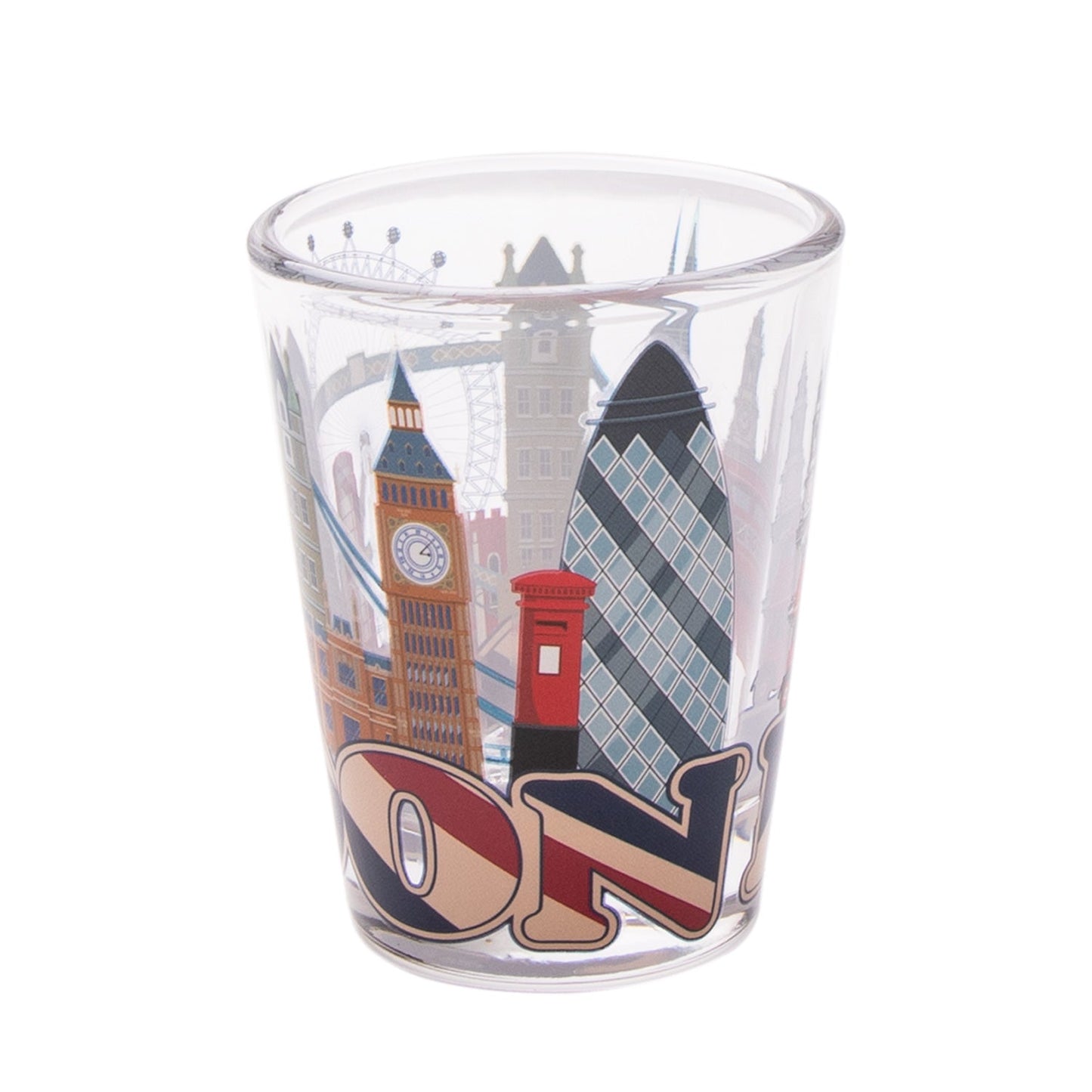 Elgate Union Jack & Skyline Shot Glass