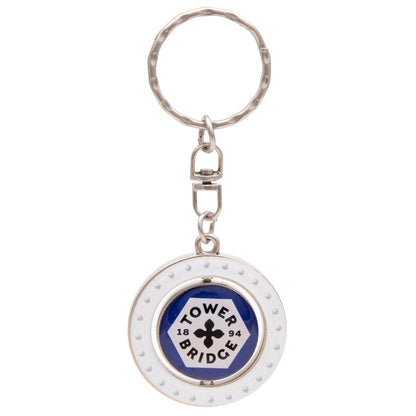 Emblem Tower Bridge Round Spinning Keyring