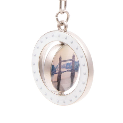 Emblem Tower Bridge Round Spinning Keyring