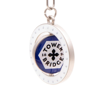 Emblem Tower Bridge Round Spinning Keyring