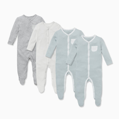 Front Opening Sleepsuit 4 Pack