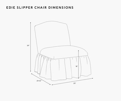 Edie Slipper Chair - Garden Party