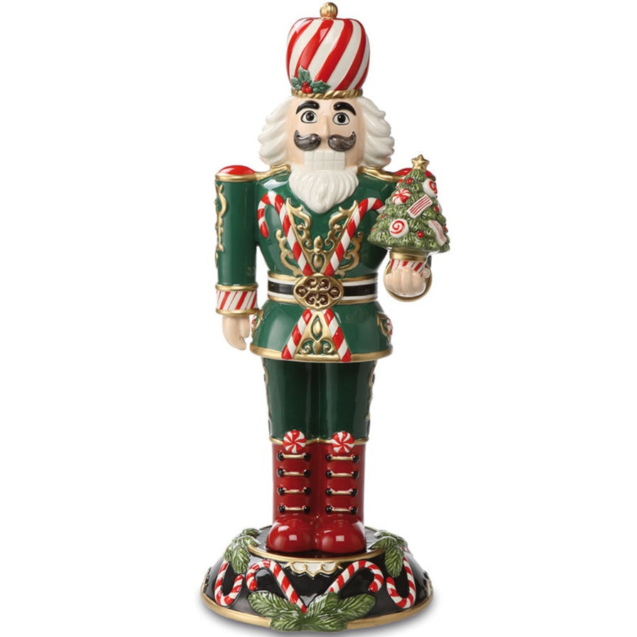 Fitz & Floyd Nutcracker with Tree
