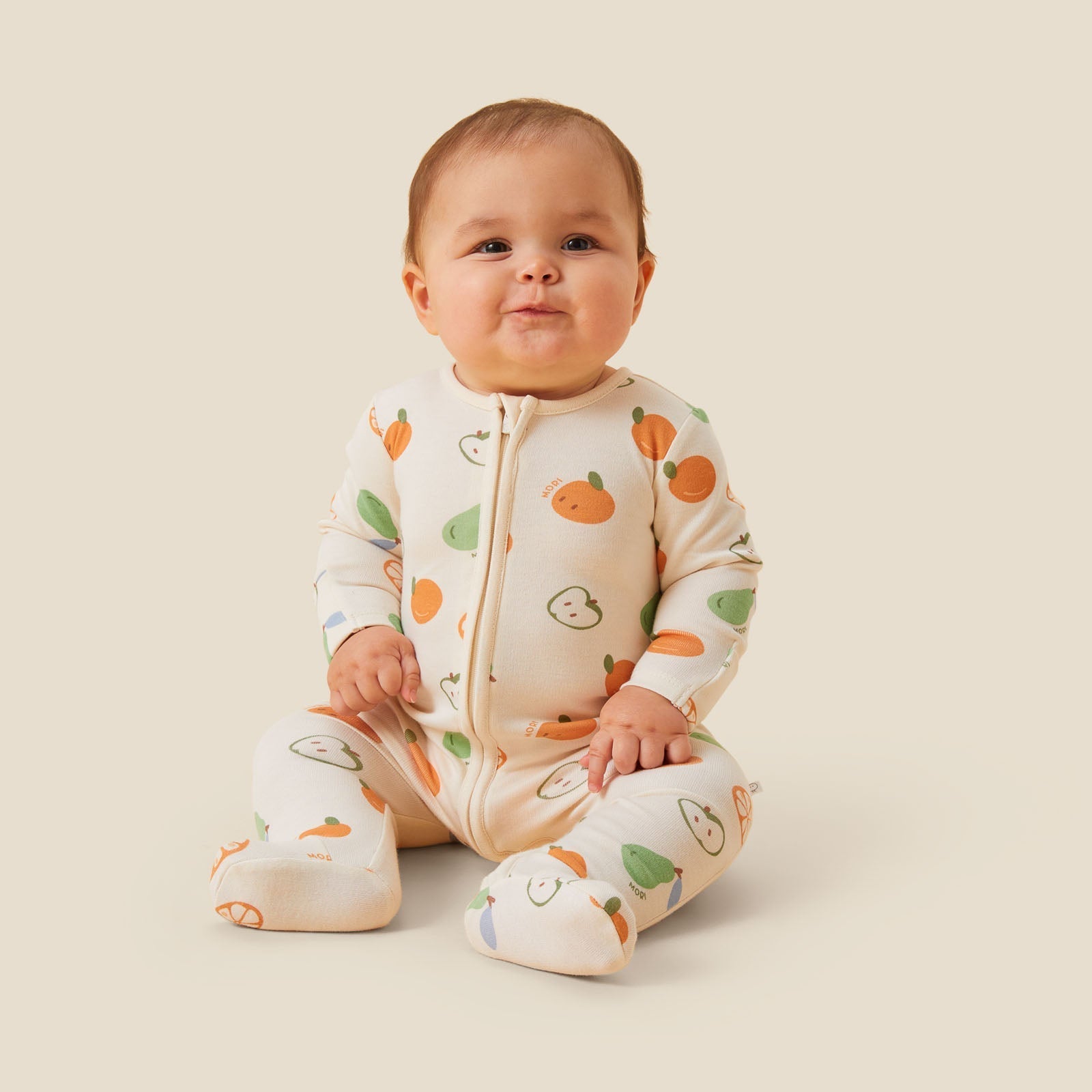 Fruit Print Clever Zip Sleepsuit