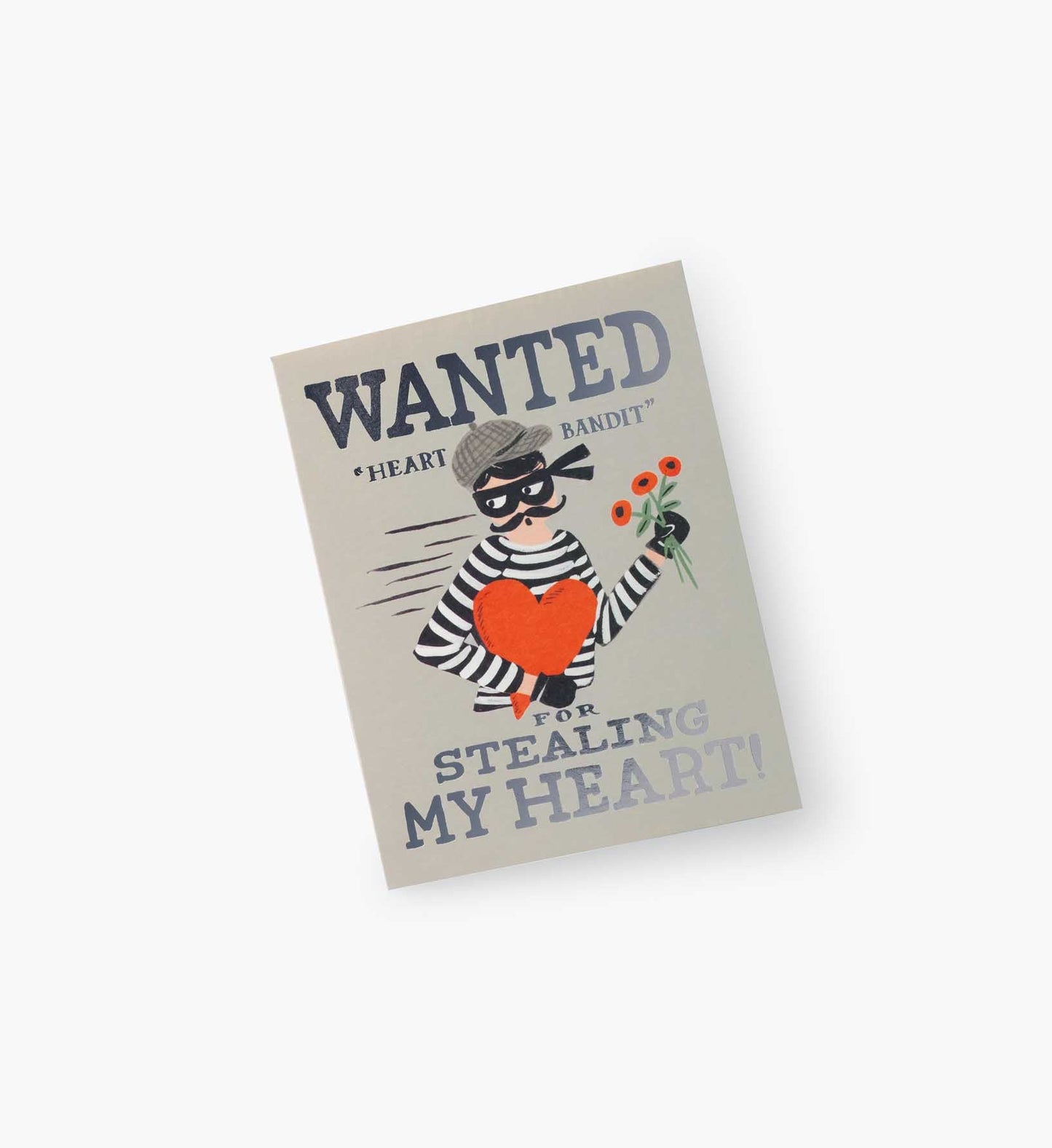 Heart Bandit Silver Love & Friendship Card - Single Card
