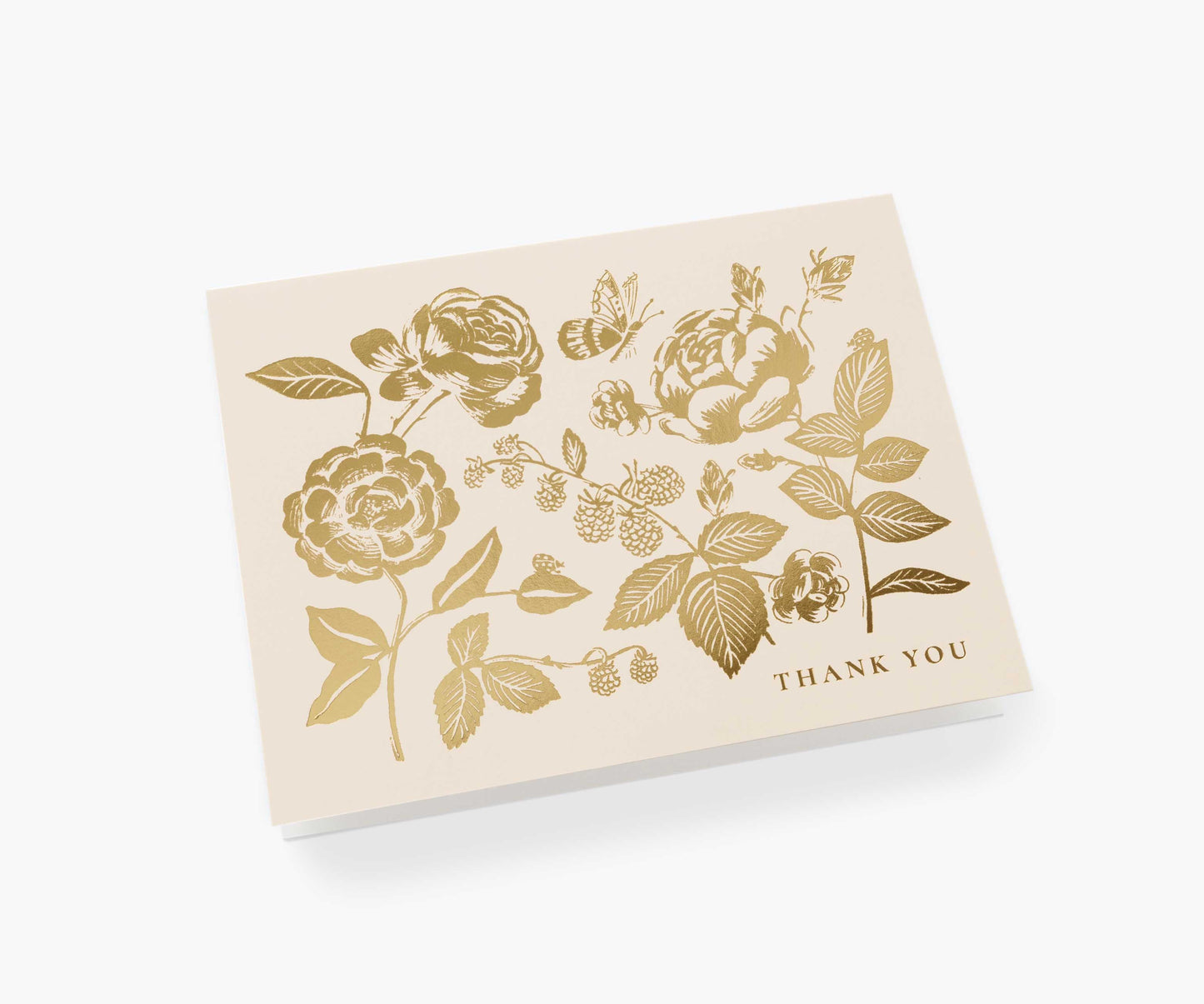 English Rose Thank You Card - Single Card