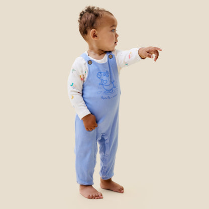 George Pig Ribbed Dungarees