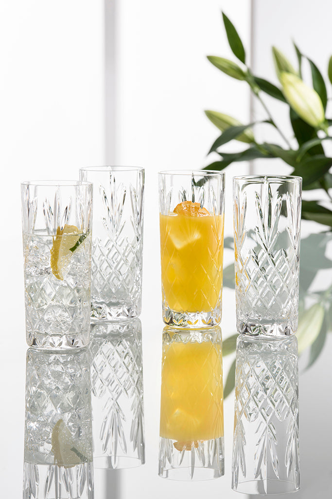 Galway Crystal Renmore Hi-ball Set of 4
