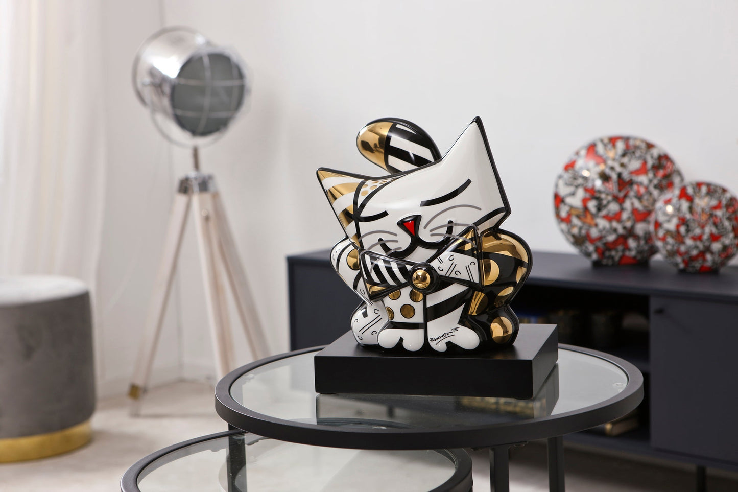 Goebel Golden Cat Romero Britto