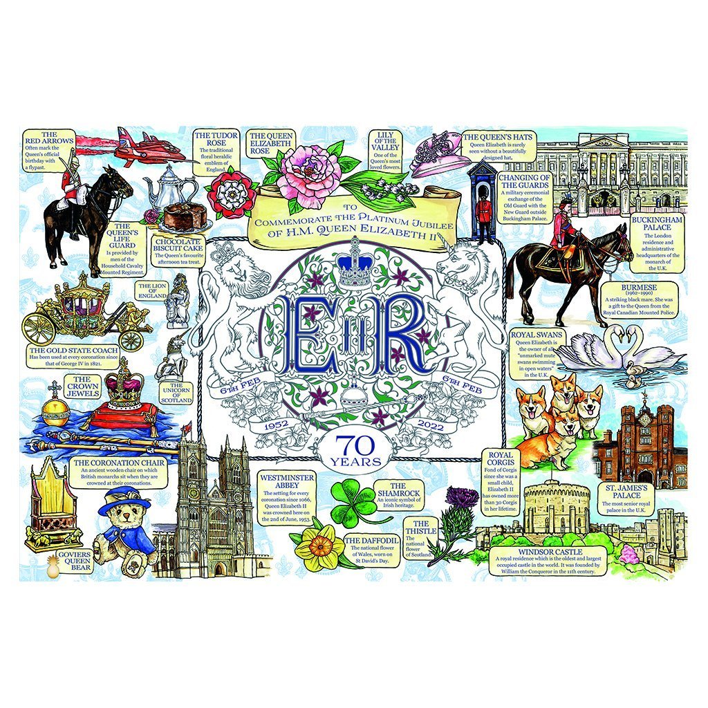 Goviers Exclusive Platinum Jubilee  Wooden Jigsaw Puzzle | LAST FEW REMAINING