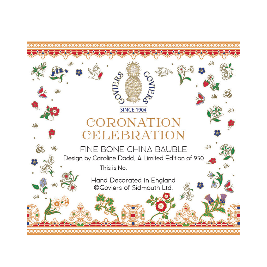Goviers God Save The King A Coronation Celebration Bauble