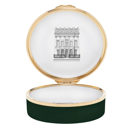 Halcyon Days Her Majesty Queen Elizabeth II - Bruton Street Enamel Box
