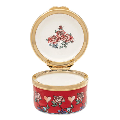 Halcyon Days I Love You Enamel Box
