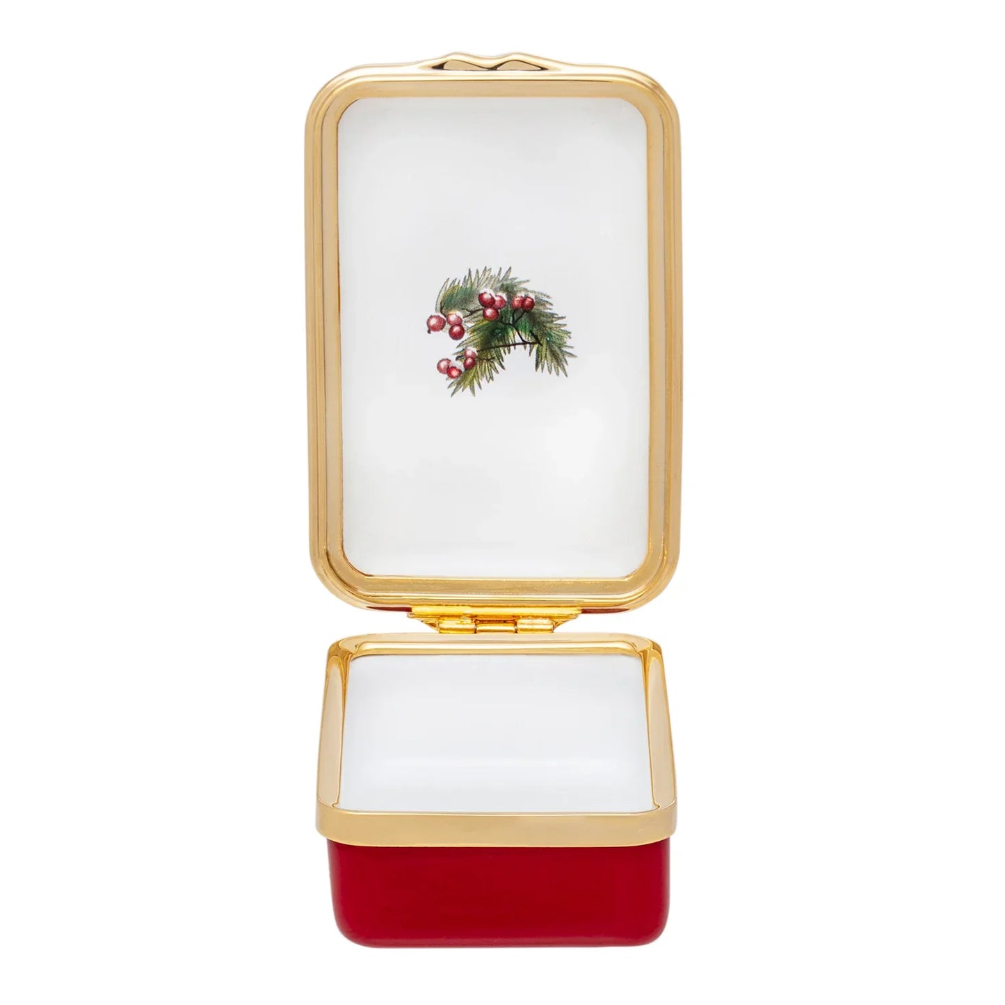 Halcyon Days Woodland Rabbit in the Snow Enamel Box