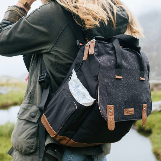 Babymel Robyn Eco Convertible Backpack - Black