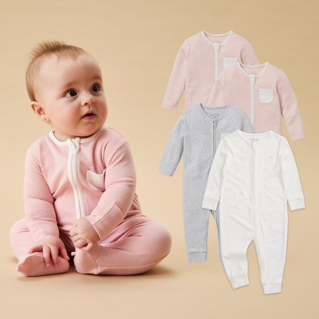 Clever Zip Sleepsuit 4 Pack