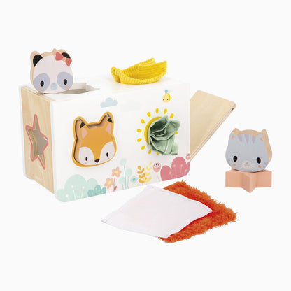 Janod Shape Sorter With Fabric - Pure