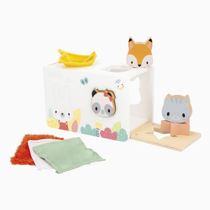 Janod Shape Sorter With Fabric - Pure