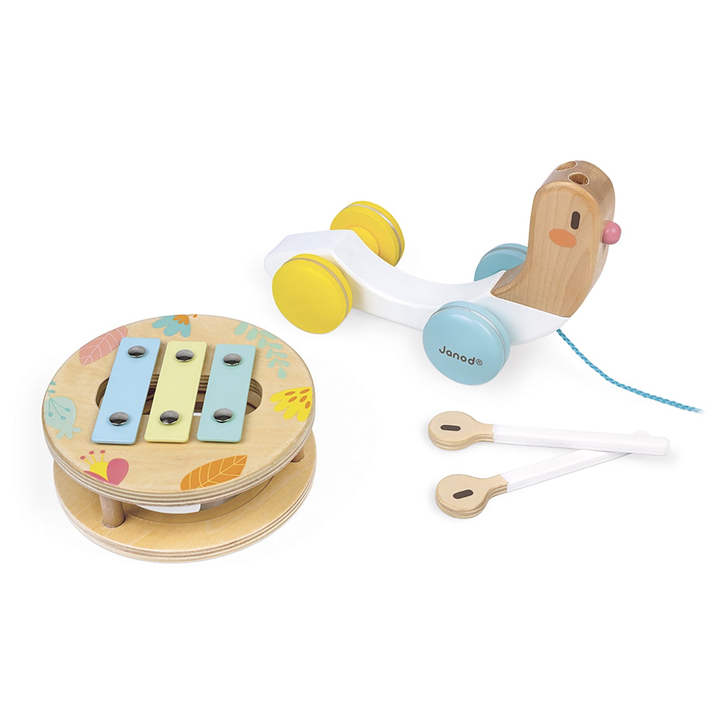 Janod Wooden Pure Pull-Along Snail