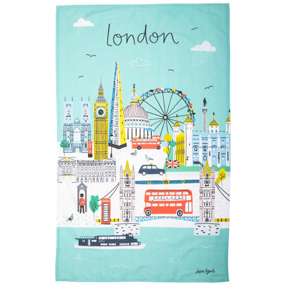 Jessica Hogarth London Skyline Tea Towel