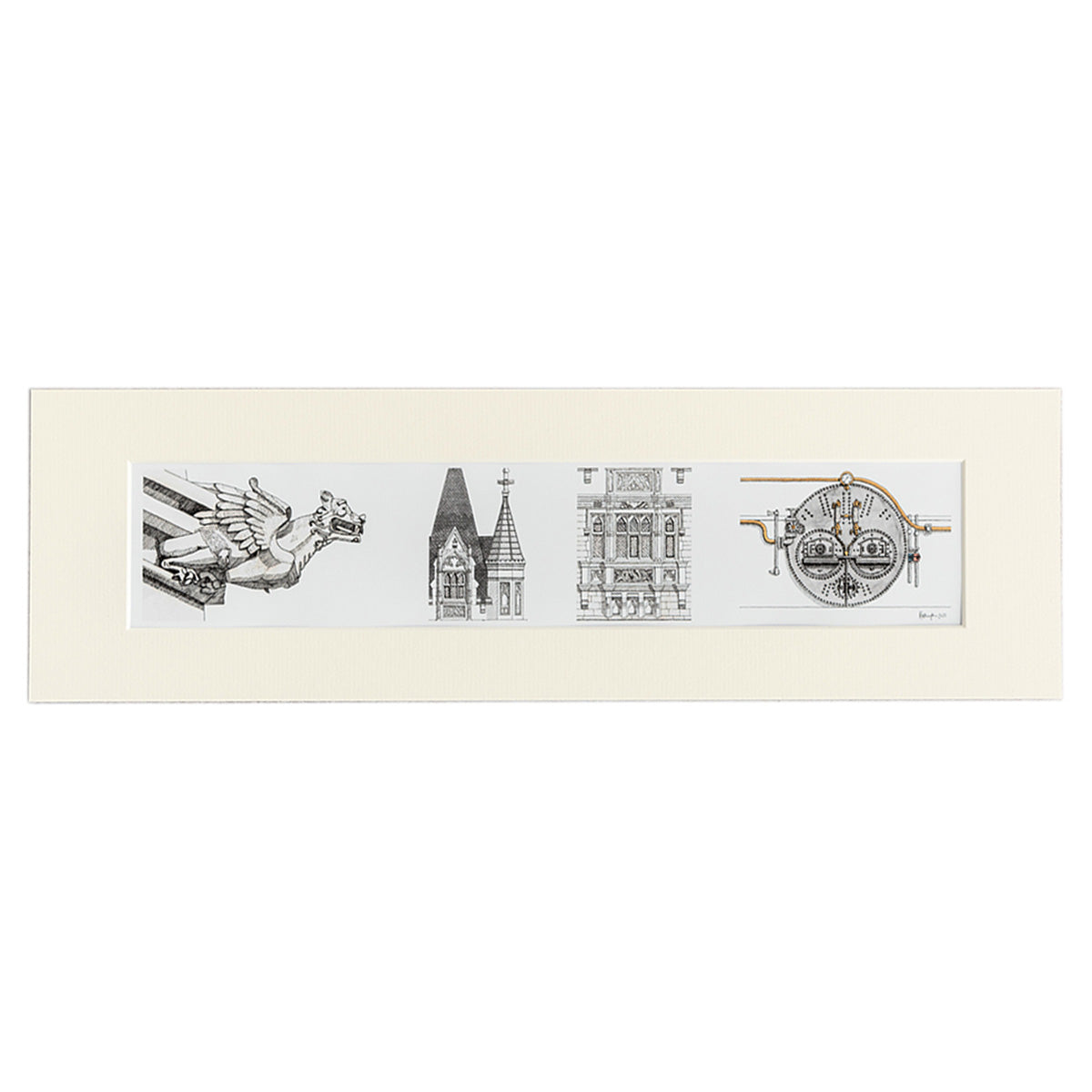 Katherine Jones Tower Bridge Architectural Details Print - 20 x 6 Inches