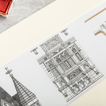 Katherine Jones Tower Bridge Architectural Details Print - 20 x 6 Inches