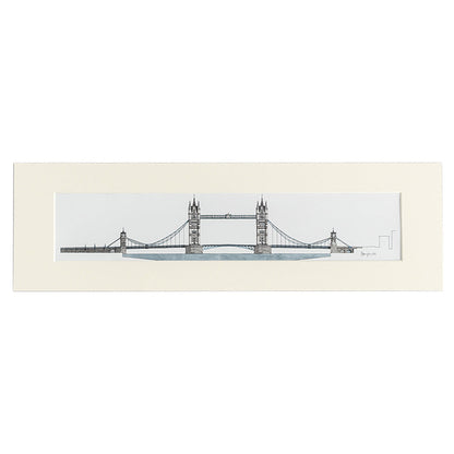 Katherine Jones Tower Bridge Print - 20 x 6 Inches