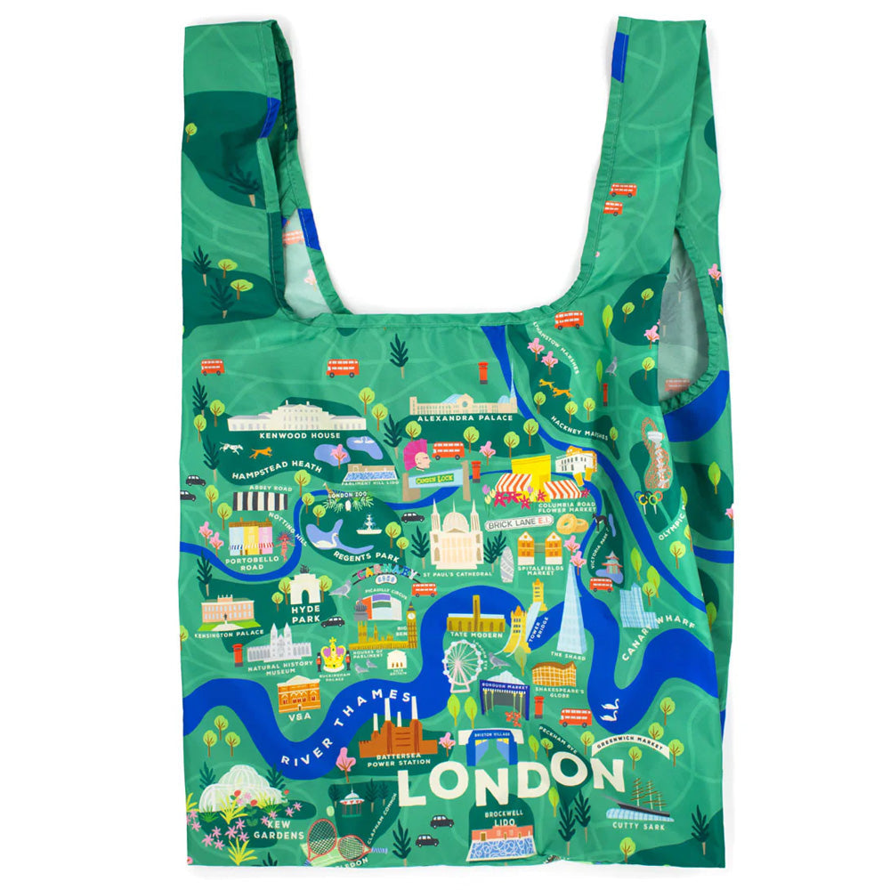 Kind Bag Reusable Foldaway Tote - London Map