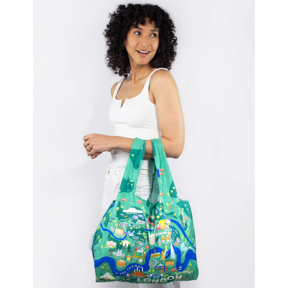 Kind Bag Reusable Foldaway Tote - London Map