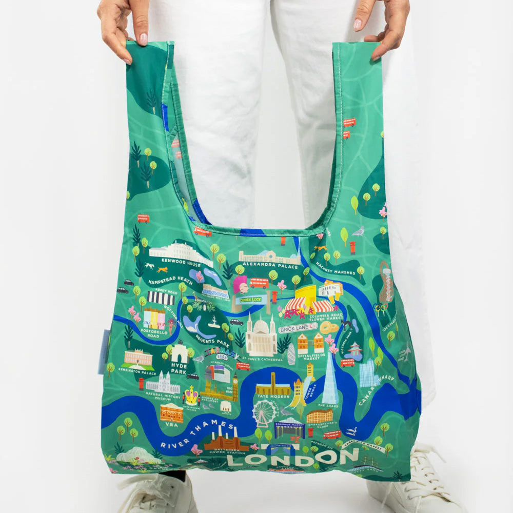 Kind Bag Reusable Foldaway Tote - London Map