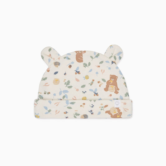 Bear Print Baby Hat