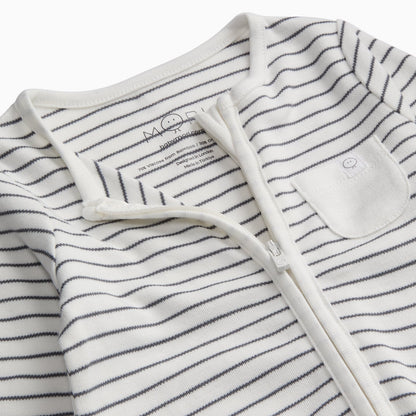 Clever Zip Sleepsuit - Grey Stripe