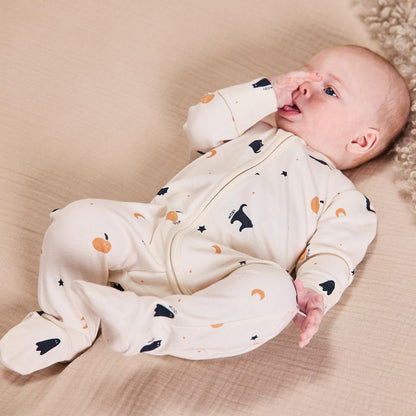 Halloween Print Clever Zip Sleepsuit